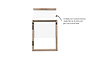 Indu Wooden Frame - Mango Wood-nkuku
