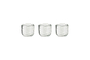 Irda Glass Small Tealight - Clear - Small (Set of 3)-nkuku