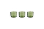 Irda Glass Small Tealight - Dark Emerald - Small (Set of 3)-nkuku