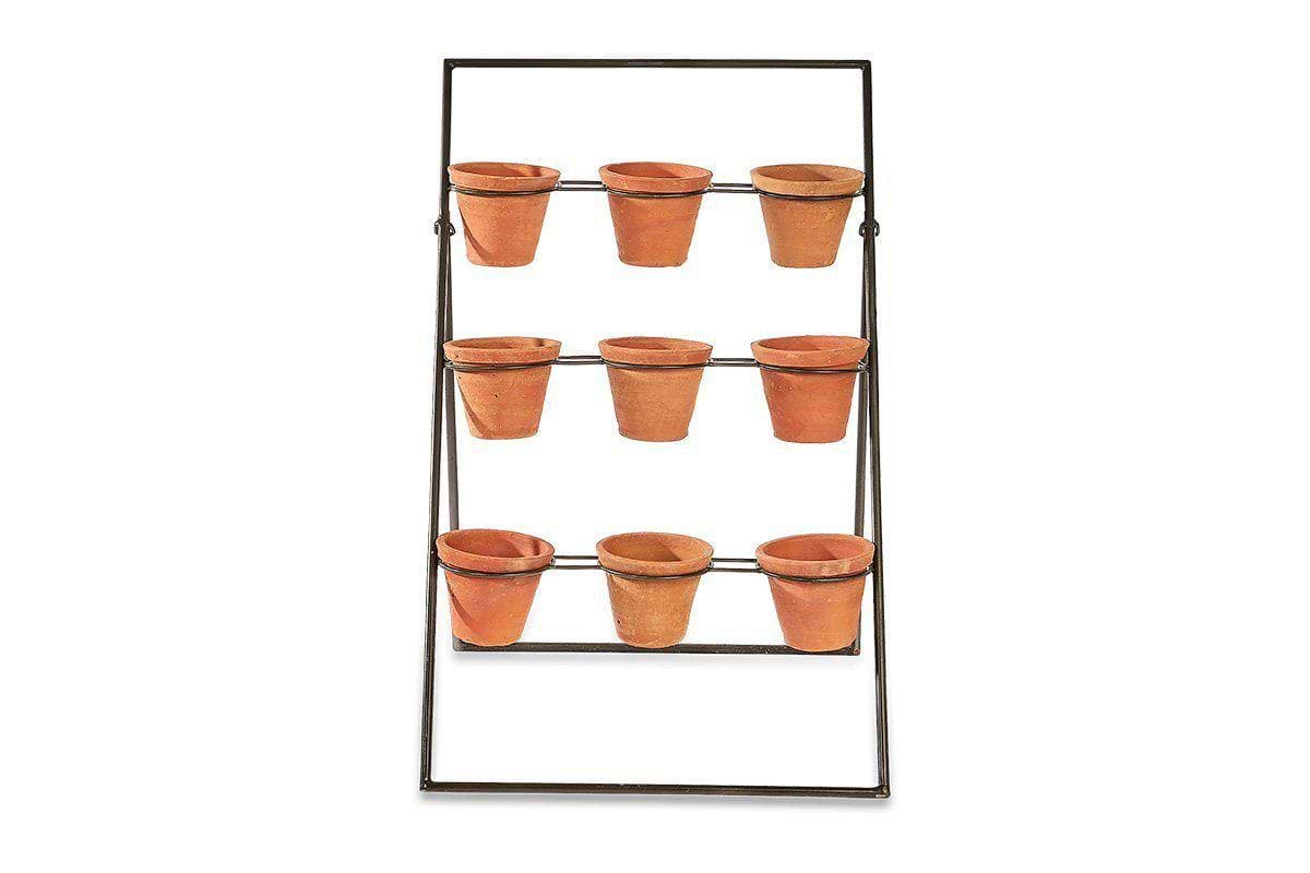 Jara Terracotta Planter Stand-nkuku