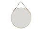 Kiko Round Mirror - Brass-nkuku