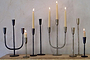 Mbata Brass Candelabra - Antique Brass-nkuku