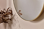 Olena Round Mirror - Antique Brass-nkuku