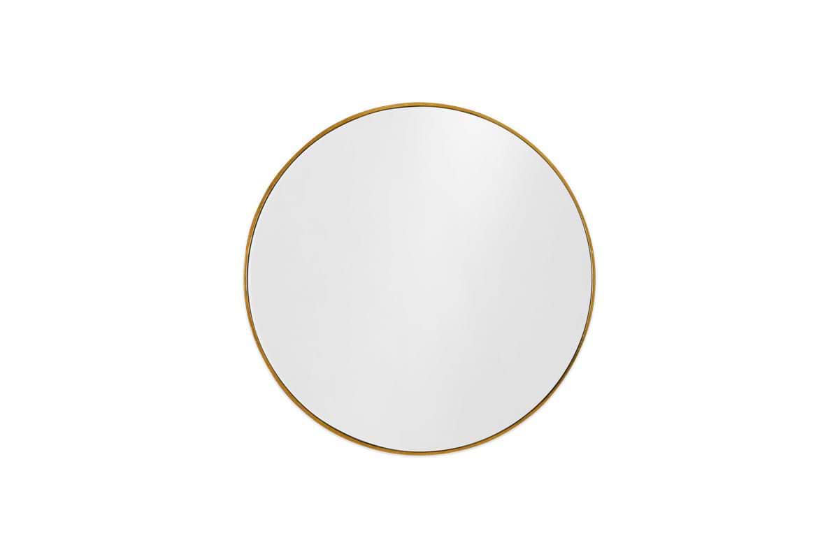 Olena Round Mirror - Antique Brass-nkuku