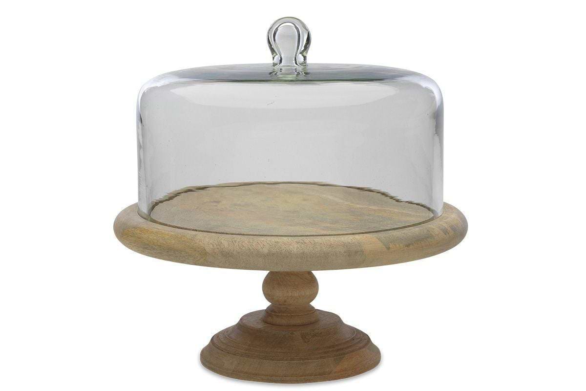 Recycled Glass Dome Cake Stand-nkuku