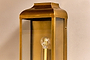 Riad Outdoor Lantern - Antique Brass And Clear-nkuku