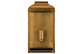 Riad Outdoor Lantern - Antique Brass And Clear-nkuku