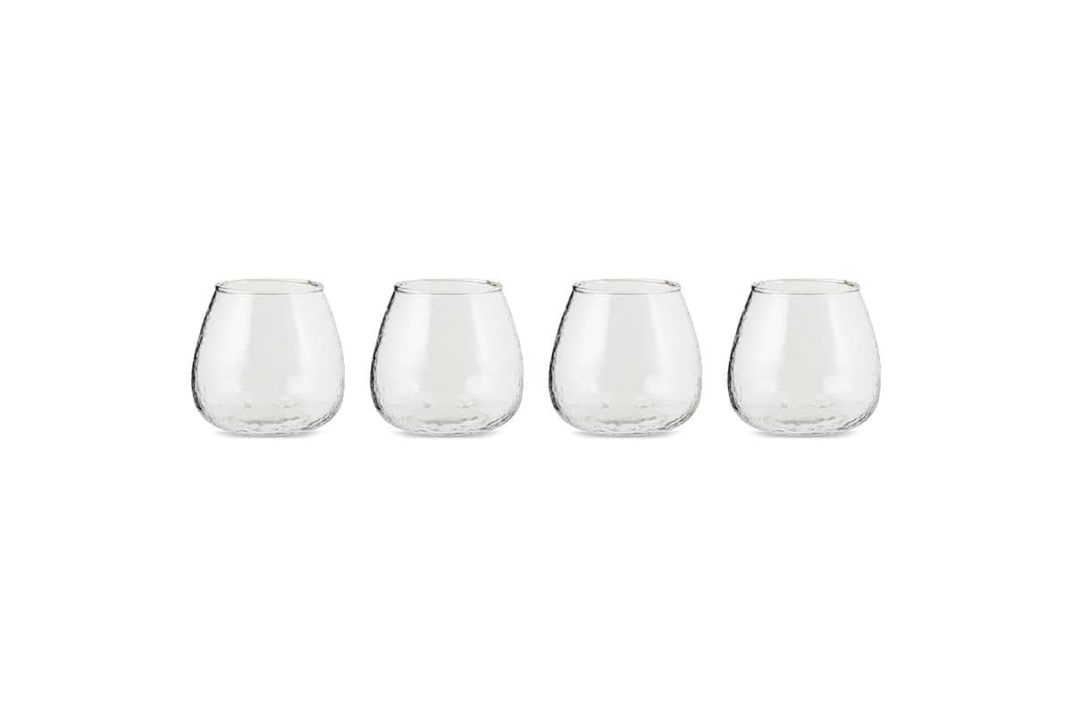 Sarda Stemless Wine Glass - (Set of 4)-nkuku