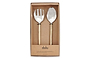 Sirkali Salad Server Set - Brushed Gold (Set of 2)-nkuku