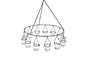 Timo T-Light Chandelier-nkuku