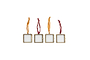 Tiny Kiko Frame Antique Brass (Set of 4)-nkuku
