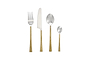 Usa Cutlery Set - Brushed Gold (Set of 16)-nkuku