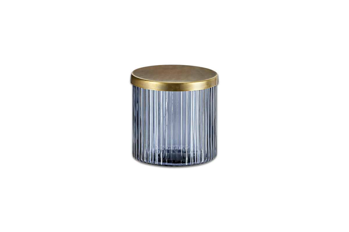 Valeska Recycled Glass Storage Pot-nkuku