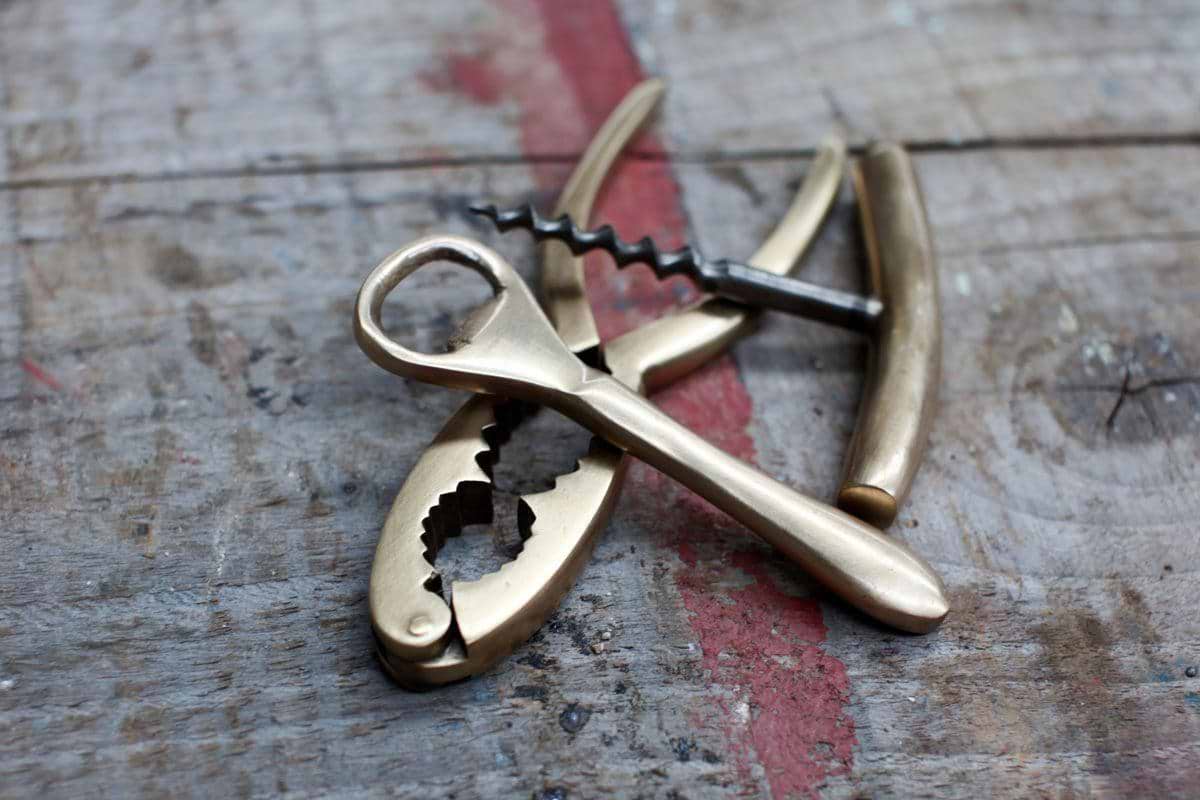 Vintage Gold Bottle Opener-nkuku