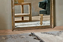 Yadur Full Length Mirror - Antique Brass-nkuku