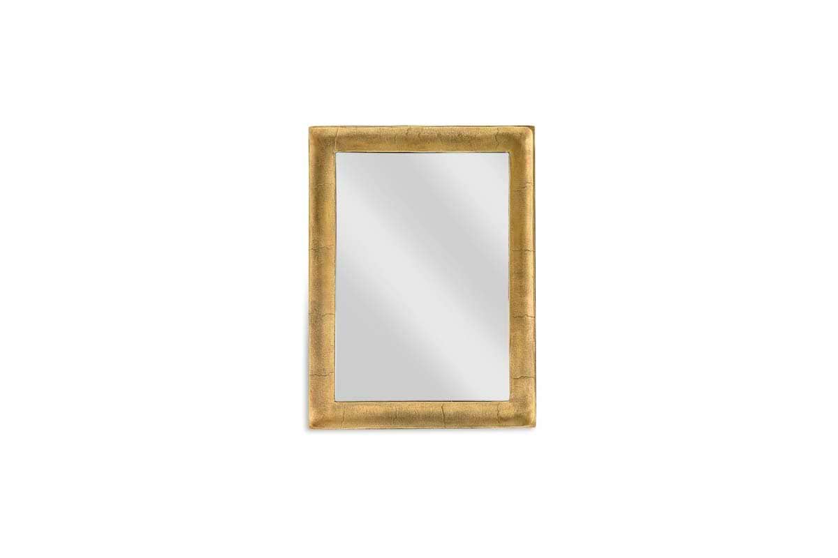 Yadur Rectangular Mirror - Antique Brass - Small-nkuku