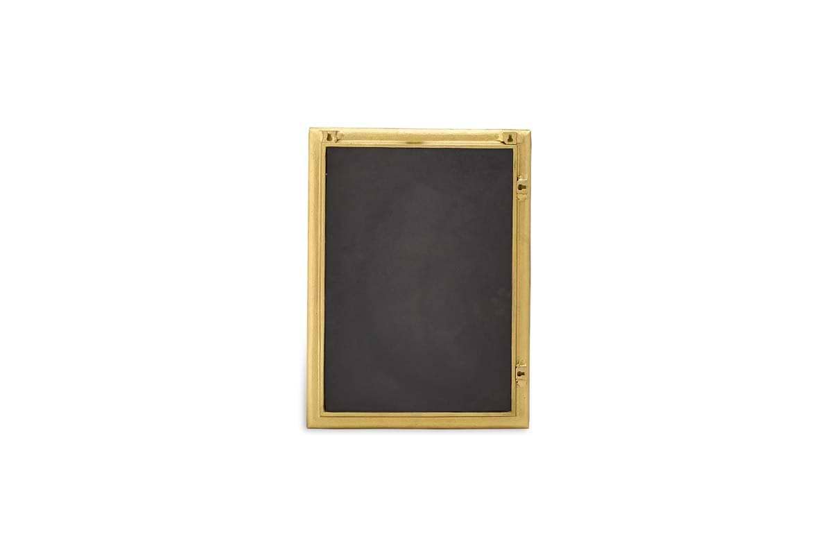 Yadur Rectangular Mirror - Antique Brass - Small-nkuku
