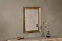 Yadur Rectangular Mirror - Antique Brass - Small-nkuku
