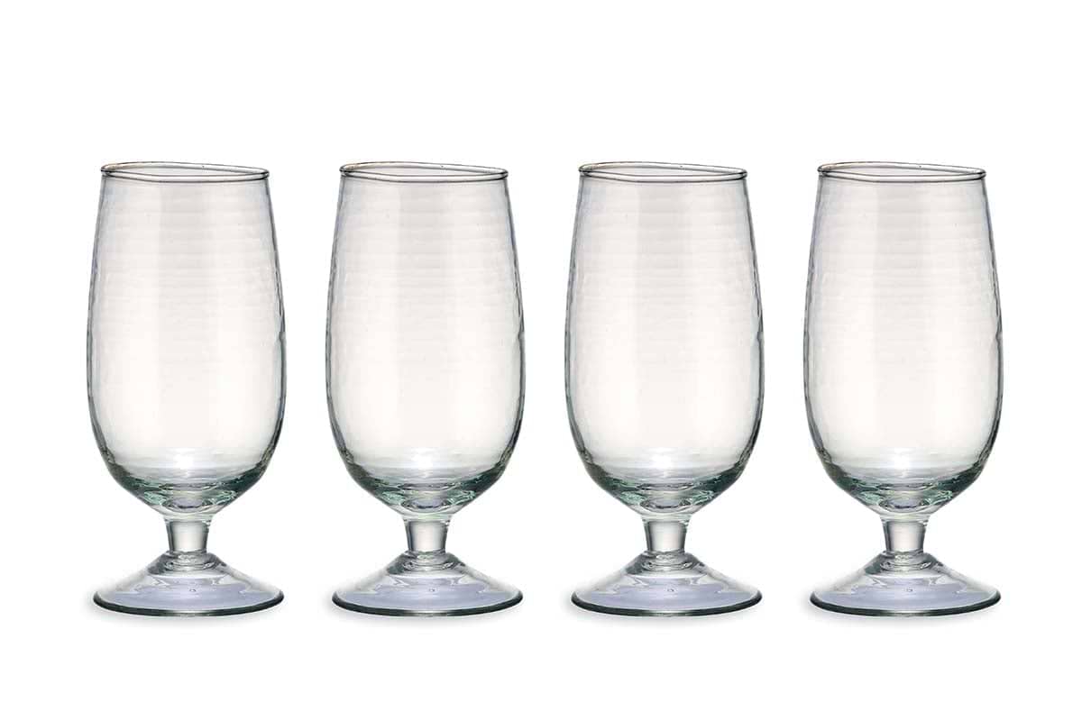 Yala Hammered Glass - Clear (Set of 4)-nkuku