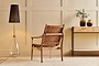 nkuku CHAIRS STOOLS & BENCHES Adembi Woven Leather Armchair
