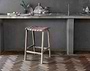 nkuku CHAIRS STOOLS & BENCHES Adembi Woven Leather Counter Stool