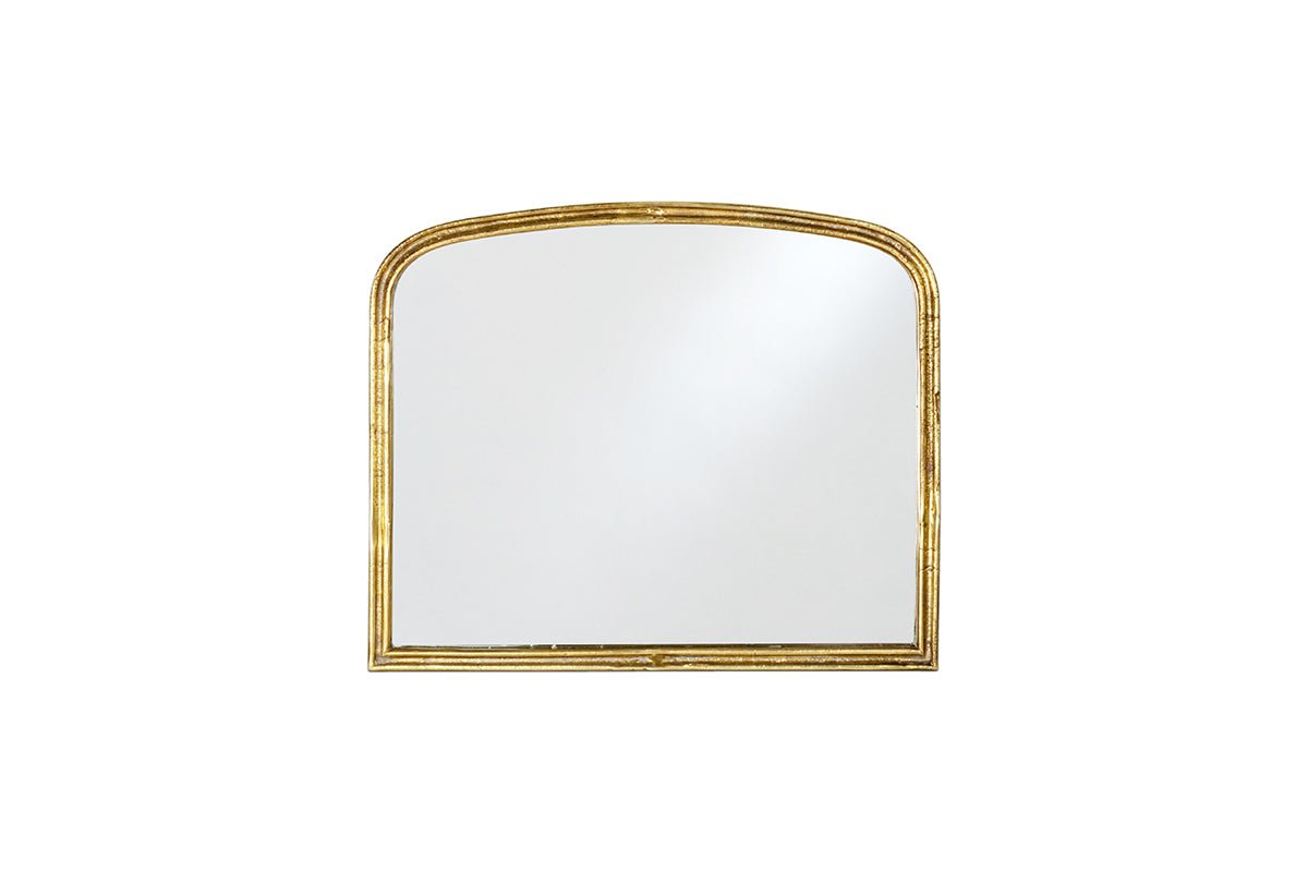 Nkuku MIRRORS WALL ART & CLOCKS Almora Arched Mirror - Antique Brass - Small