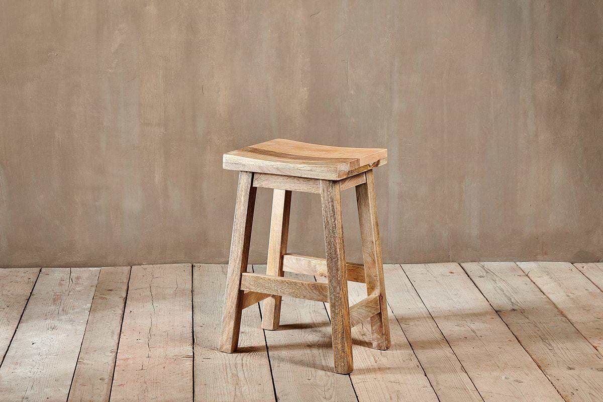 Nkuku Furniture Ambi Wooden Stool - Short