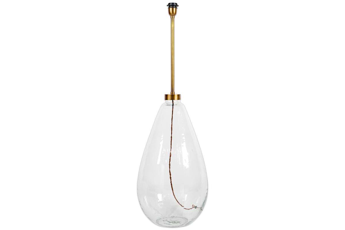 nkuku LAMPS AND SHADES Baba Recycled Glass Floor Lamp - Clear