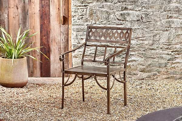 Nkuku OUTDOOR LIVING Bahula Decorative Iron Chair