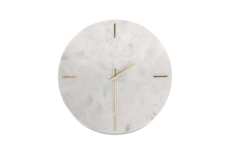 Nkuku Decorative Accessories Besa Marble Clock - White