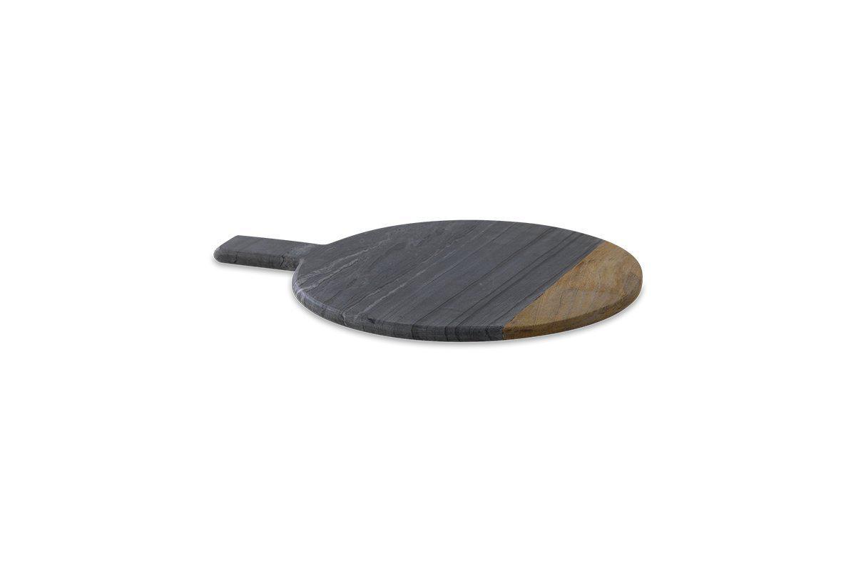 Nkuku Chopping Boards Bwari Round Marble Board - Grey
