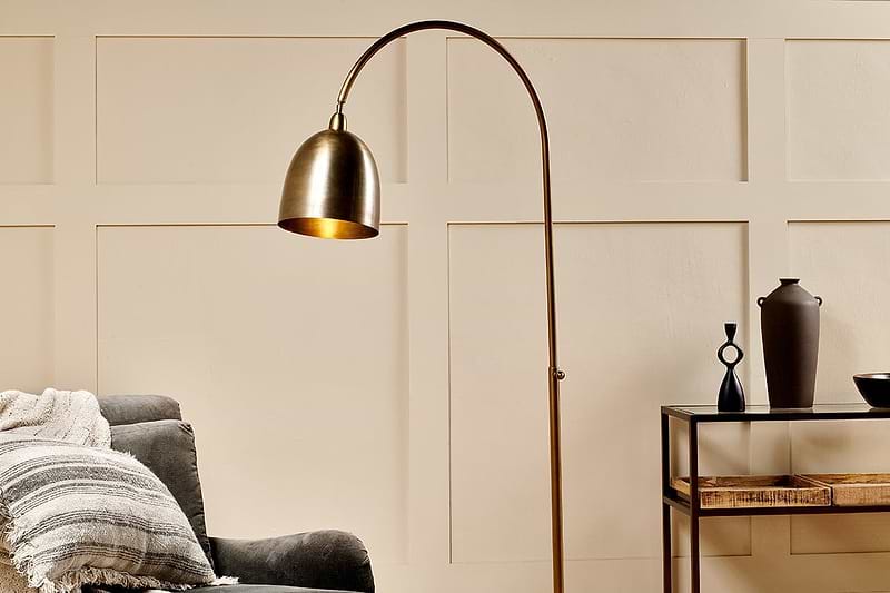 nkuku LAMPS AND SHADES Cachi Arch Marble Floor Lamp
