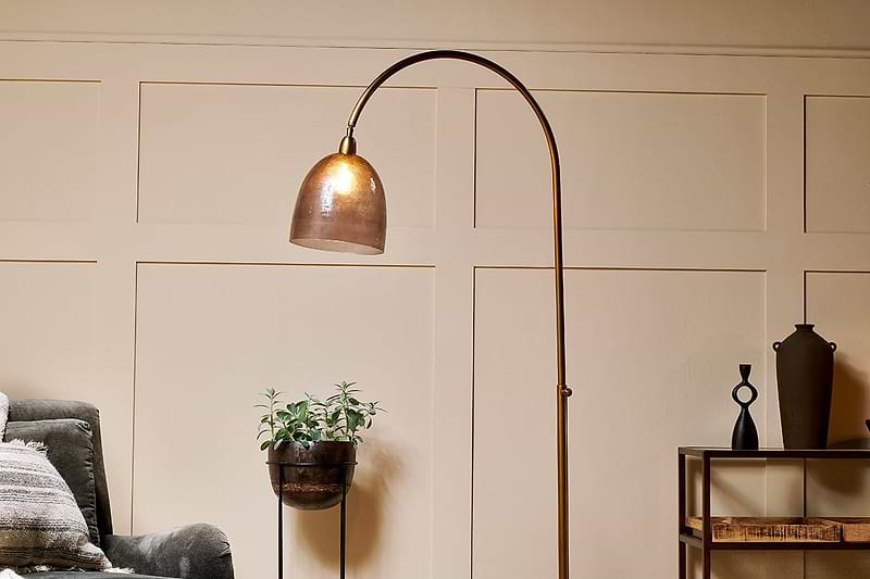 nkuku LAMPS AND SHADES Cachi Arch Marble Floor Lamp