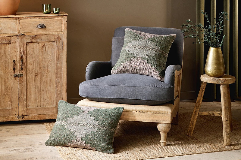 Nkuku TEXTILES Dhanda Recycled Wool Cushion Cover