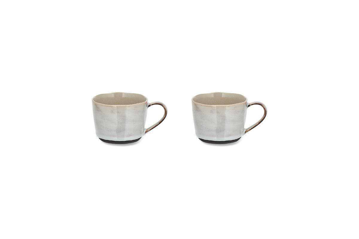 Nkuku Tableware Edo Small Mug - Slate (Set of 2)