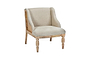 Nkuku Furniture Elbu Linen Armchair - Stone