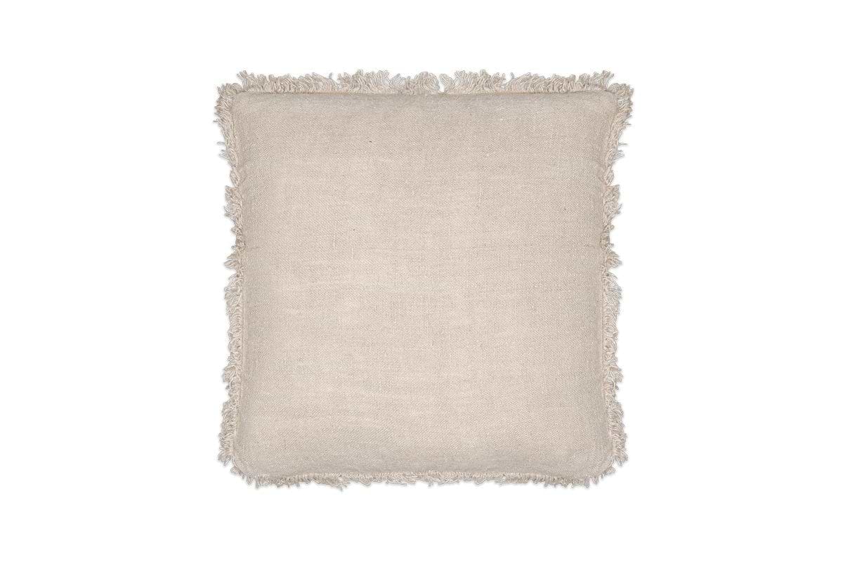 nkuku TEXTILES Feo Linen Cushion Cover - Natural