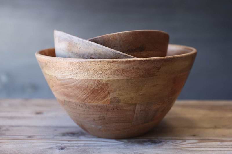 Nkuku Serveware Indus Wooden Bowl