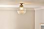 nkuku LIGHTS Konnie Bathroom Ceiling Lamp Globe - Clear