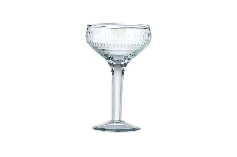 Nkuku GLASSWARE Mila Champagne Glass - Clear - Set of 4