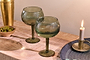 Nkuku Glassware Mila Gin Glass - Dark Emerald (Set of 2)