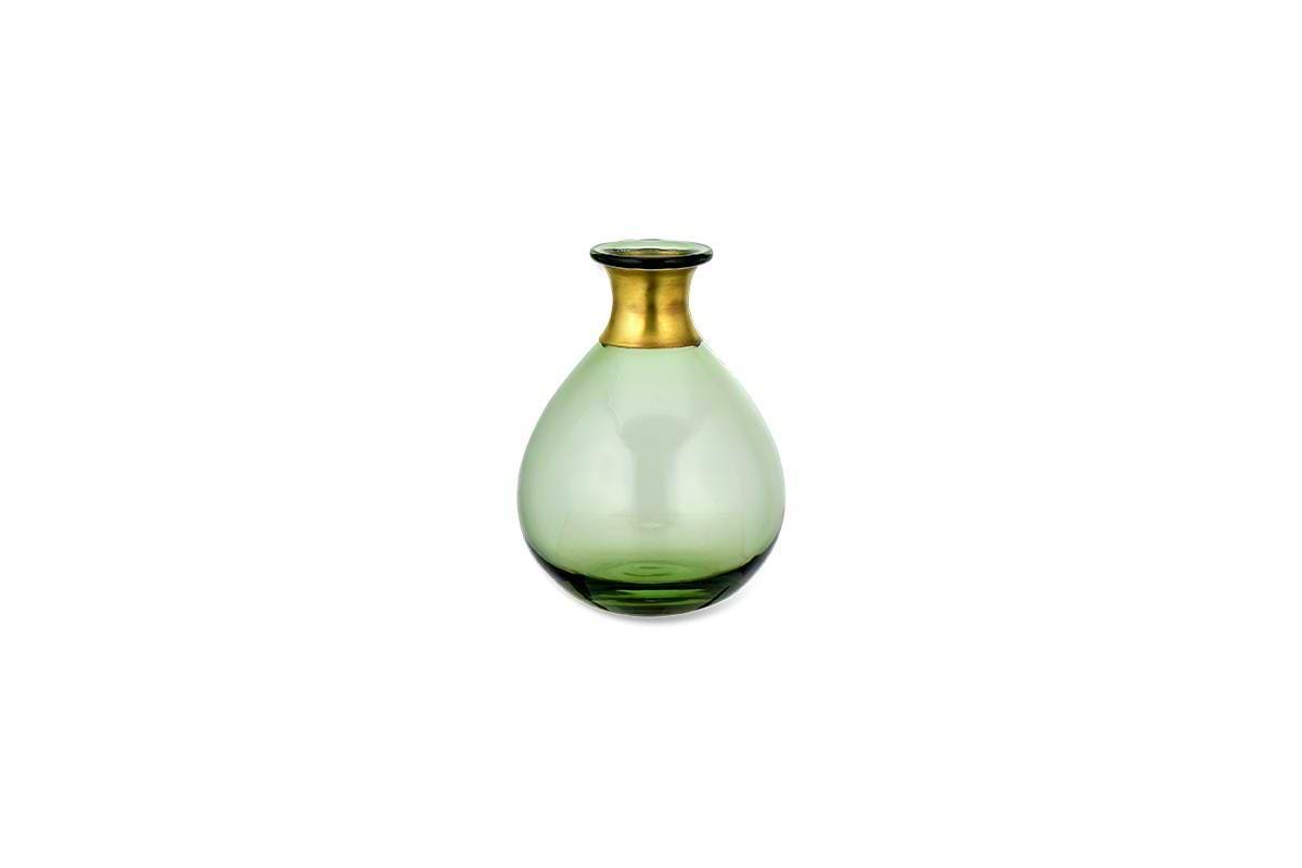 Nkuku Vases & Planters Miza Mini Glass Vase - Green