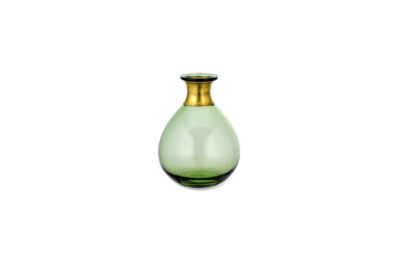 Nkuku Vases & Planters Miza Mini Glass Vase - Green