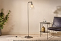 Nkuku LIGHTING Muturi Glass Floor Lamp - Aged Bronze