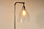 Nkuku LIGHTING Muturi Glass Floor Lamp - Aged Bronze