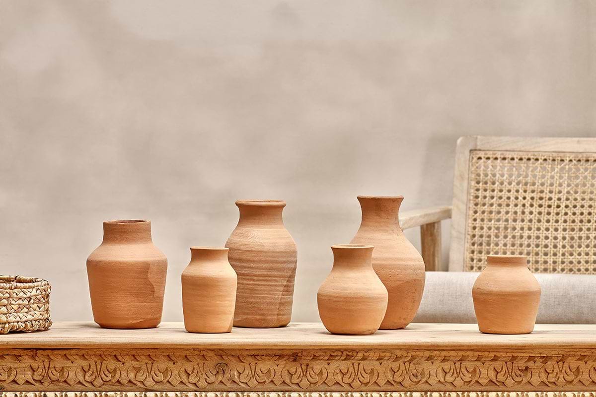 Nkuku Vases & Planters Narpala Wide Decorative Pot