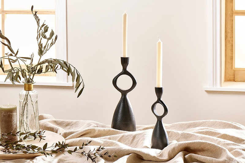 nkuku CANDLES HOLDERS & LANTERNS Ooty Candlestick Holder