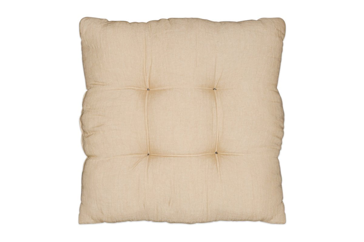 nkuku TEXTILES Panglao Linen Cushion - Slate