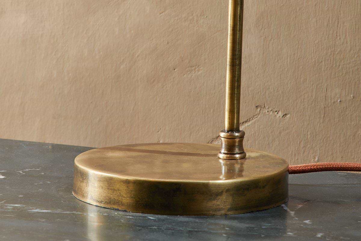Rarni Recycled Glass Table Lamp - Antique Brass – nkuku