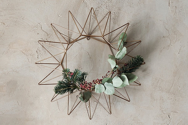 Nkuku Christmas Decorations Talini Wreath - Small